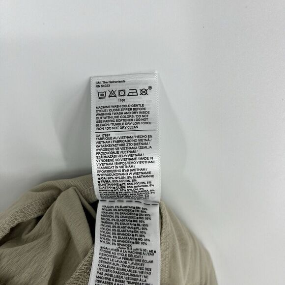 Athleta Pants Size 12 Womens Khaki Trekkie North Jogger Pockets Hiking Ankle - Picture 8 of 9